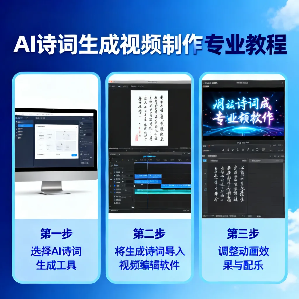 ai诗词生成怎么用视频制作配图1