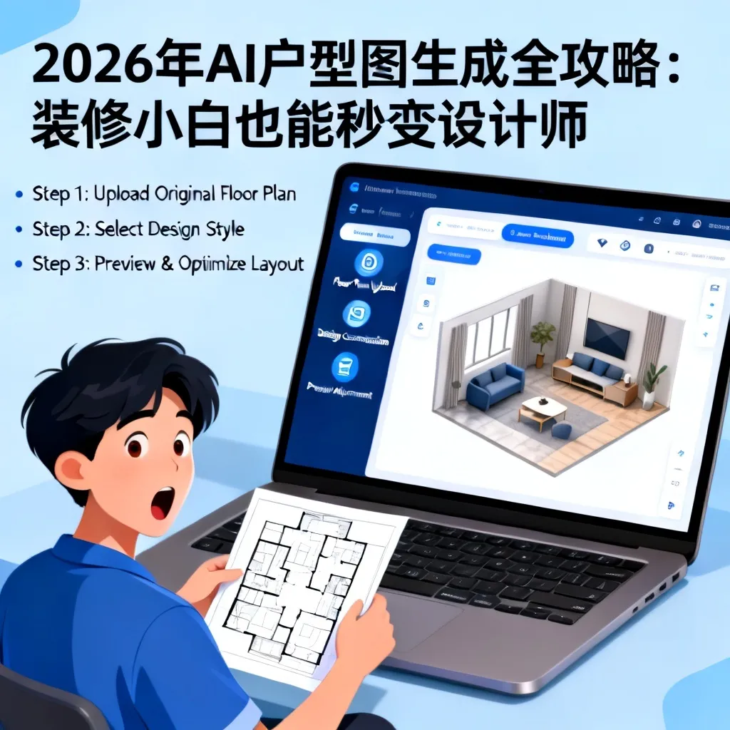 2026年AI户型图生成全攻略：装修小白也能秒变设计师的终极指南