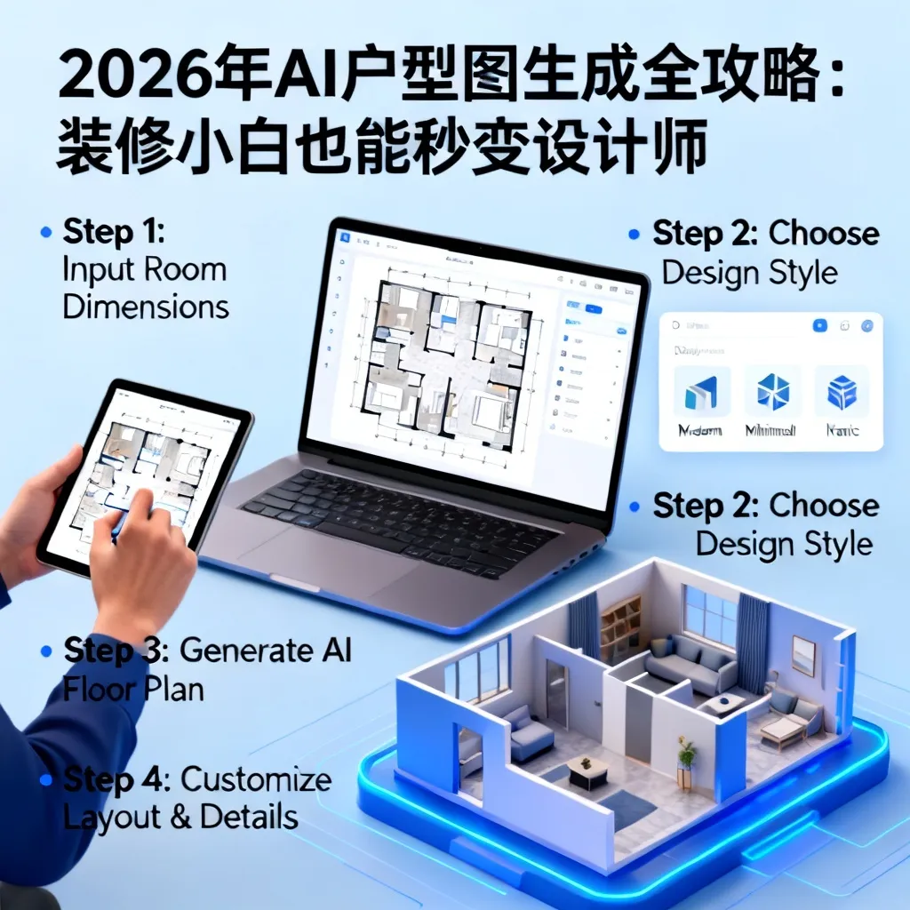 2026年AI户型图生成全攻略：装修小白也能秒变设计师配图2