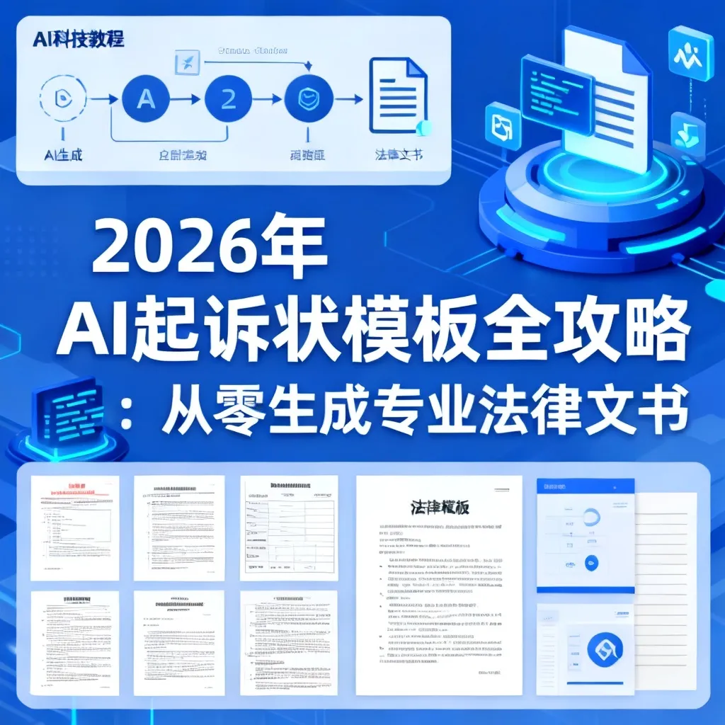 2026年必备！AI起诉状模板全攻略：从零生成专业法律文书