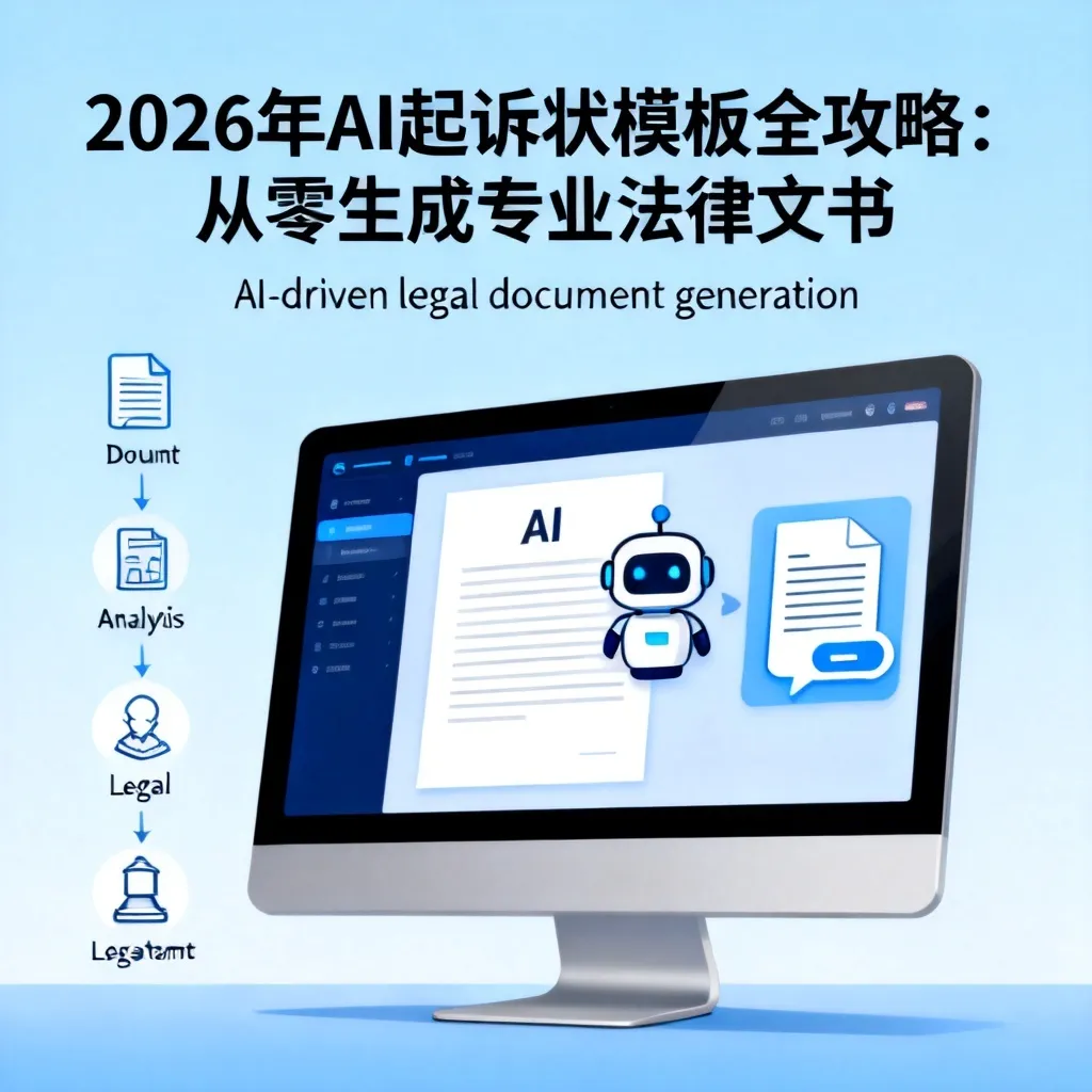 2026年AI起诉状模板全攻略:从零生成专业法律文书配图2