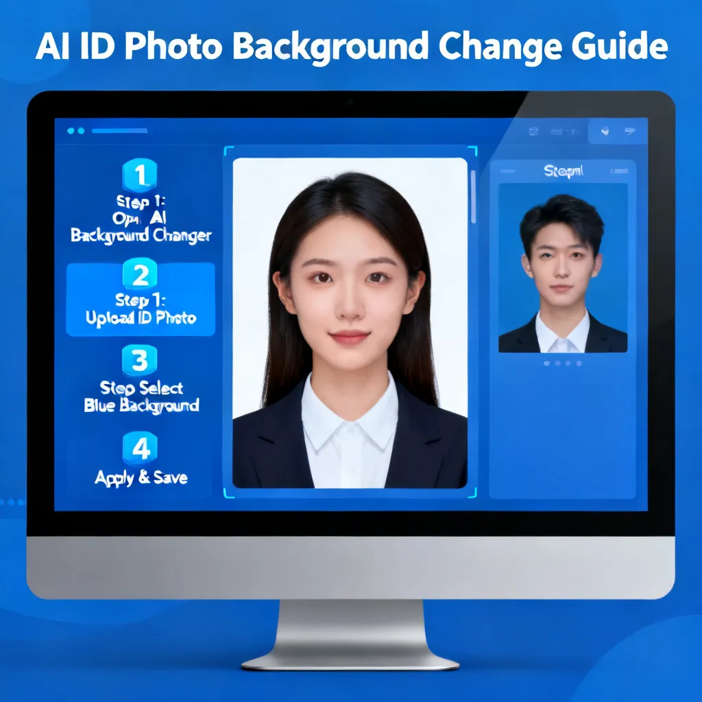 ai怎么换证件照背景配图1