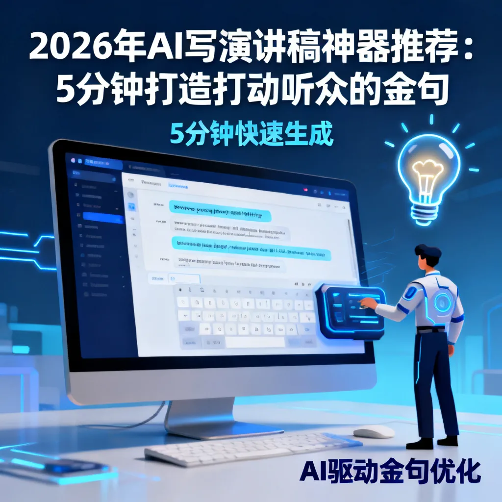 2026年AI写演讲稿神器推荐：5分钟打造打动听众的金句配图2