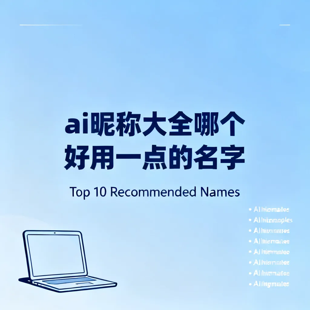 ai昵称大全哪个好用一点的名字配图2