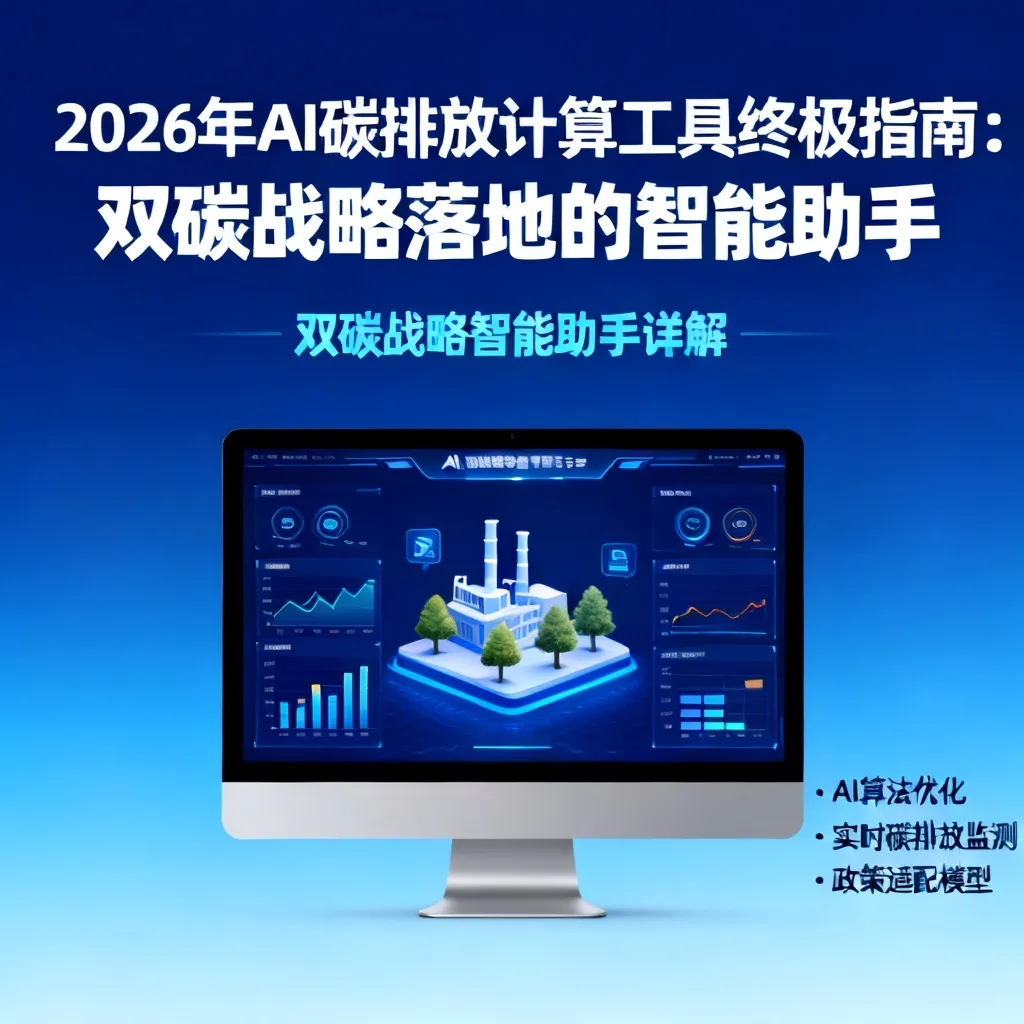 2026年AI碳排放计算工具终极指南:双碳战略落地的智能助手配图1