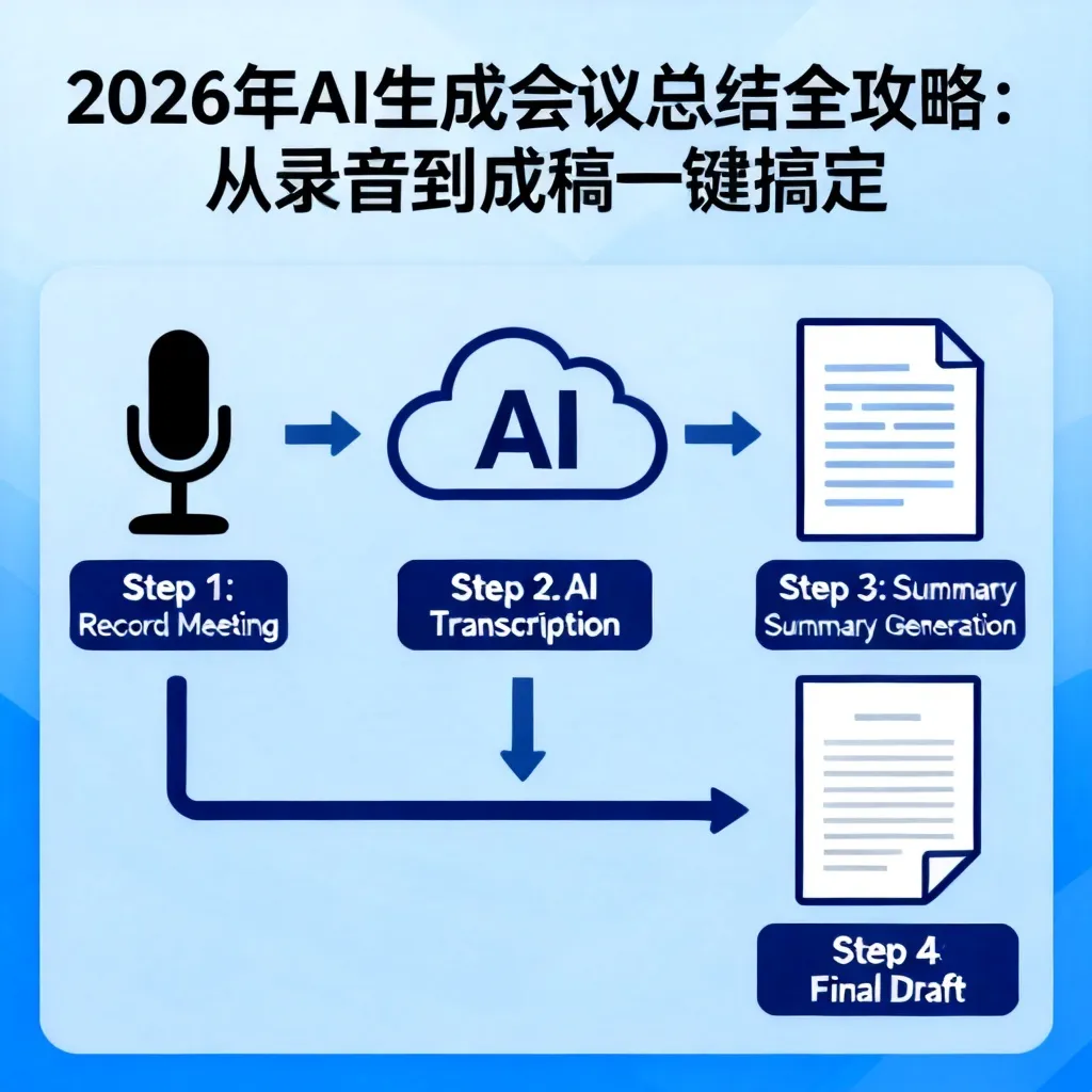 2026年AI生成会议总结全攻略:从录音到成稿一键搞定配图1