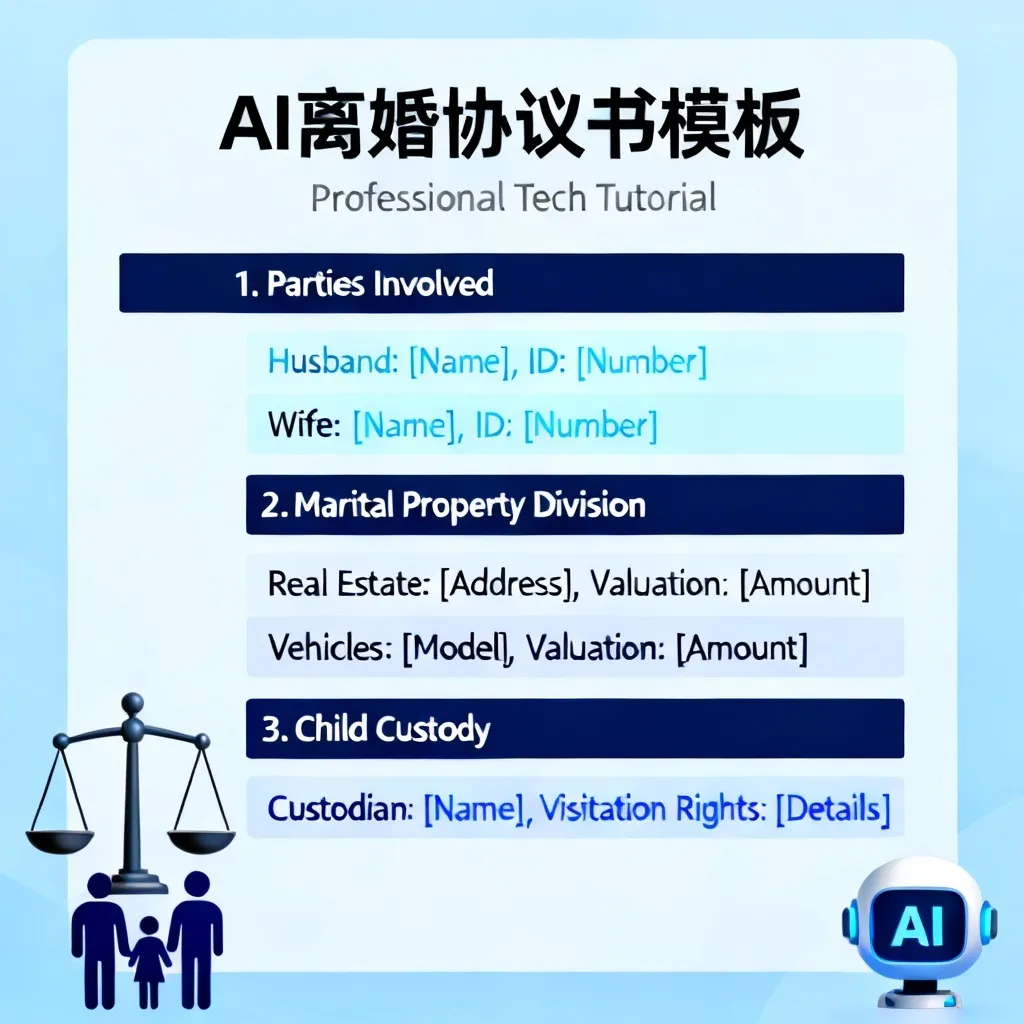 AI离婚协议书模板配图1