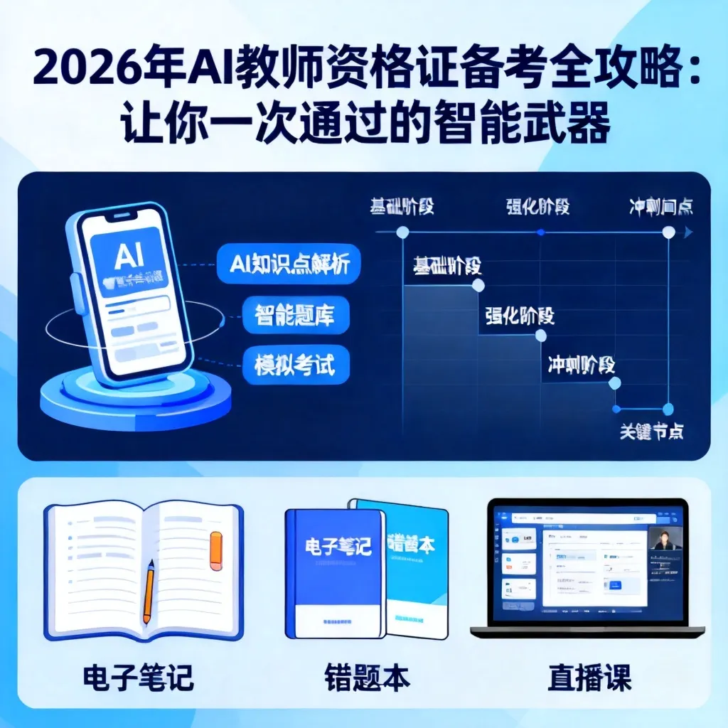 2026年AI教师资格证备考全攻略:让你一次通过的智能武器配图2