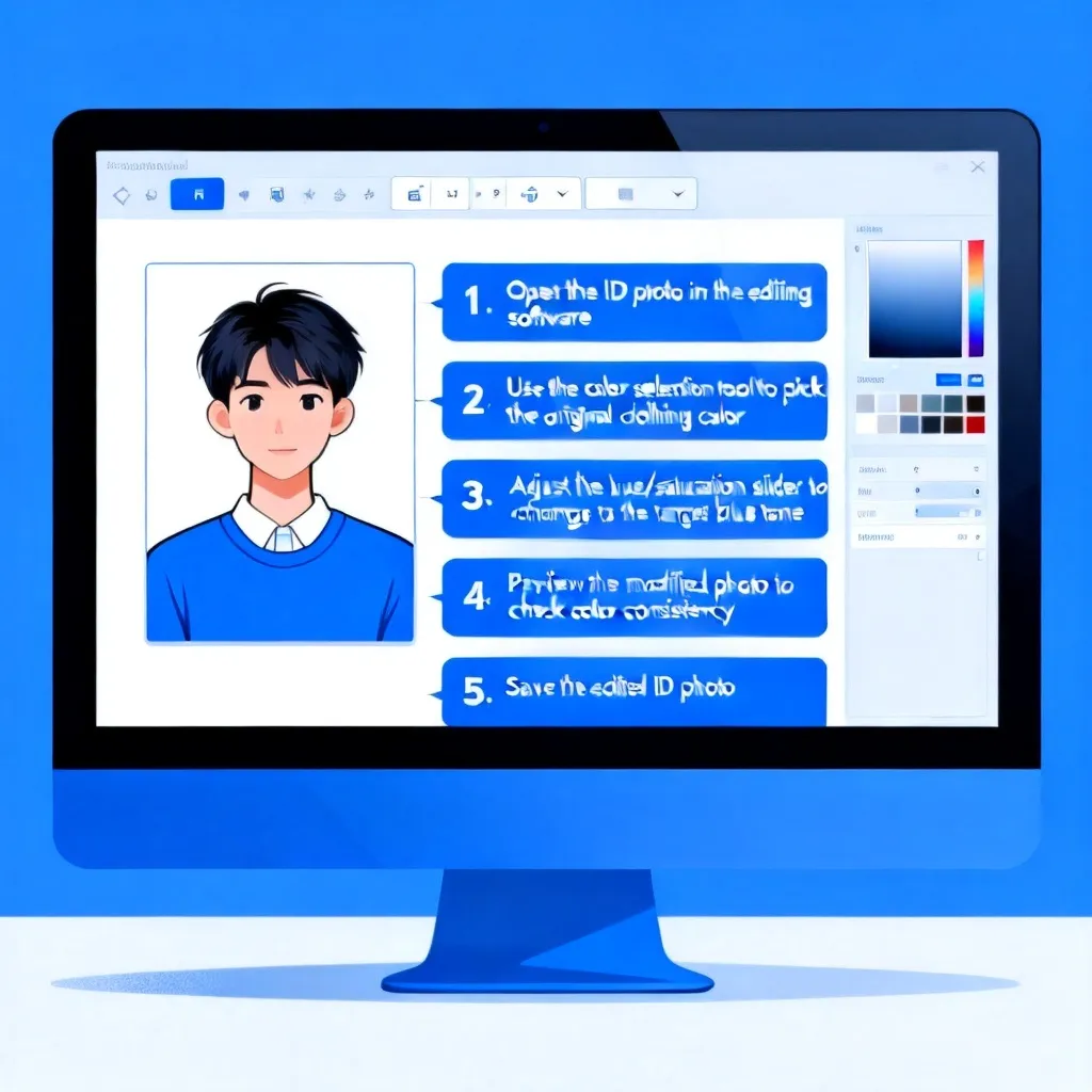 ai 怎么把证件照的衣服颜色换掉呢图片配图1