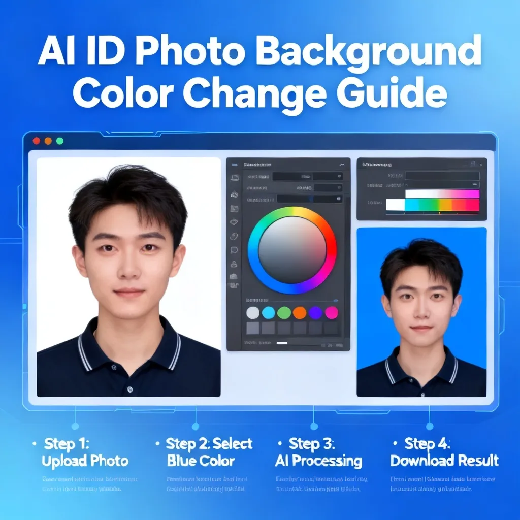 ai怎么改证件照背景颜色配图1