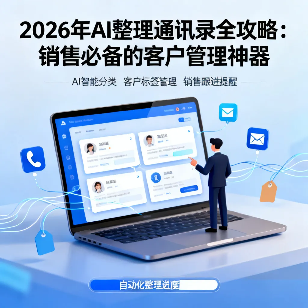 2026年AI整理通讯录全攻略：销售必备的客户管理神器，让业绩狂飙