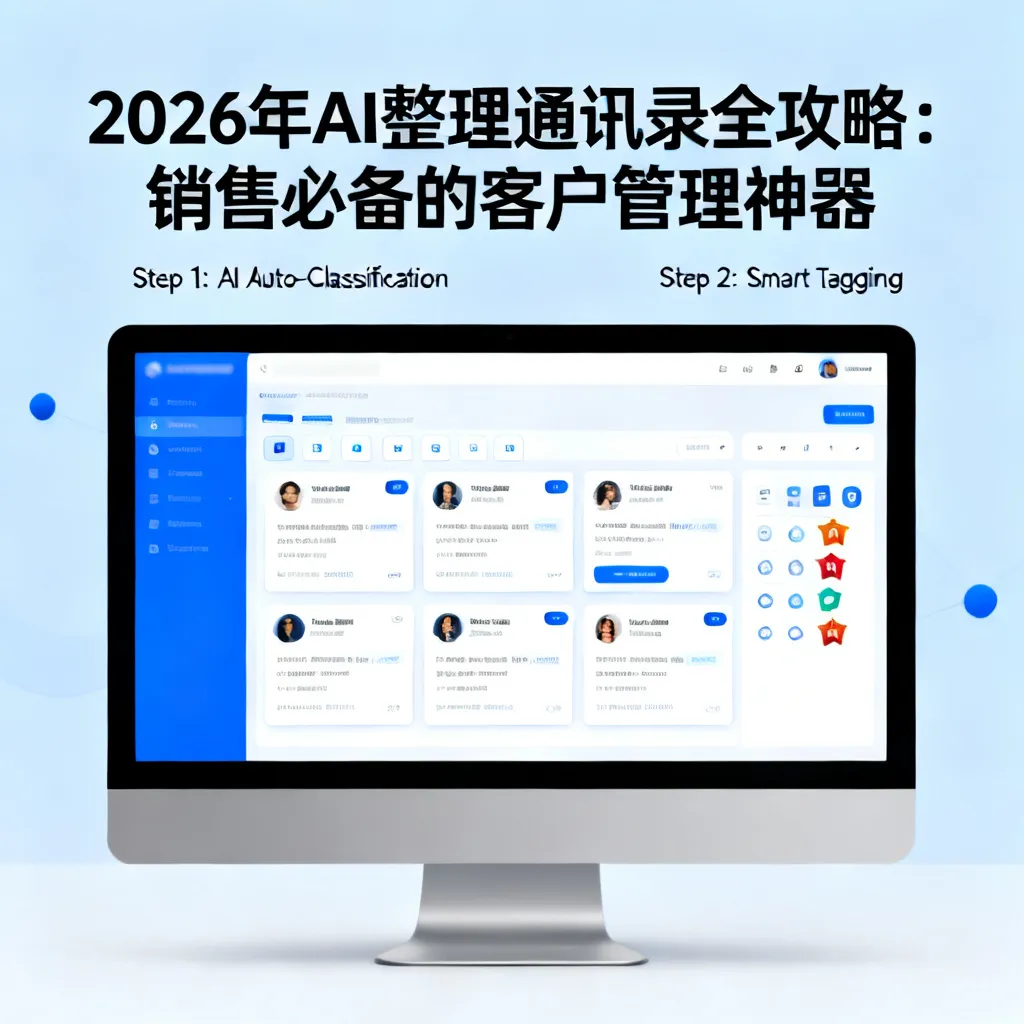 2026年AI整理通讯录全攻略：销售必备的客户管理神器配图2