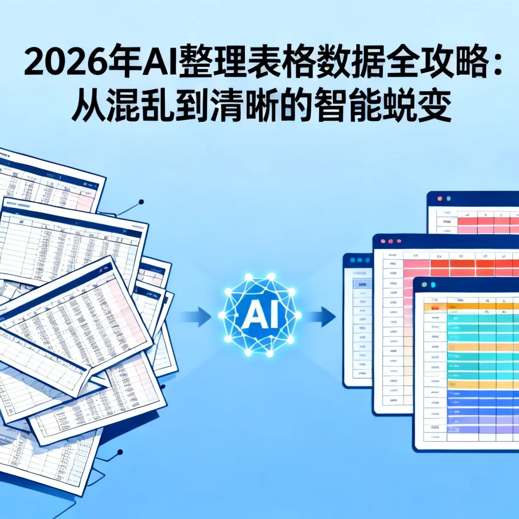 2026年AI整理表格数据全攻略:从混乱到清晰的智能蜕变配图1