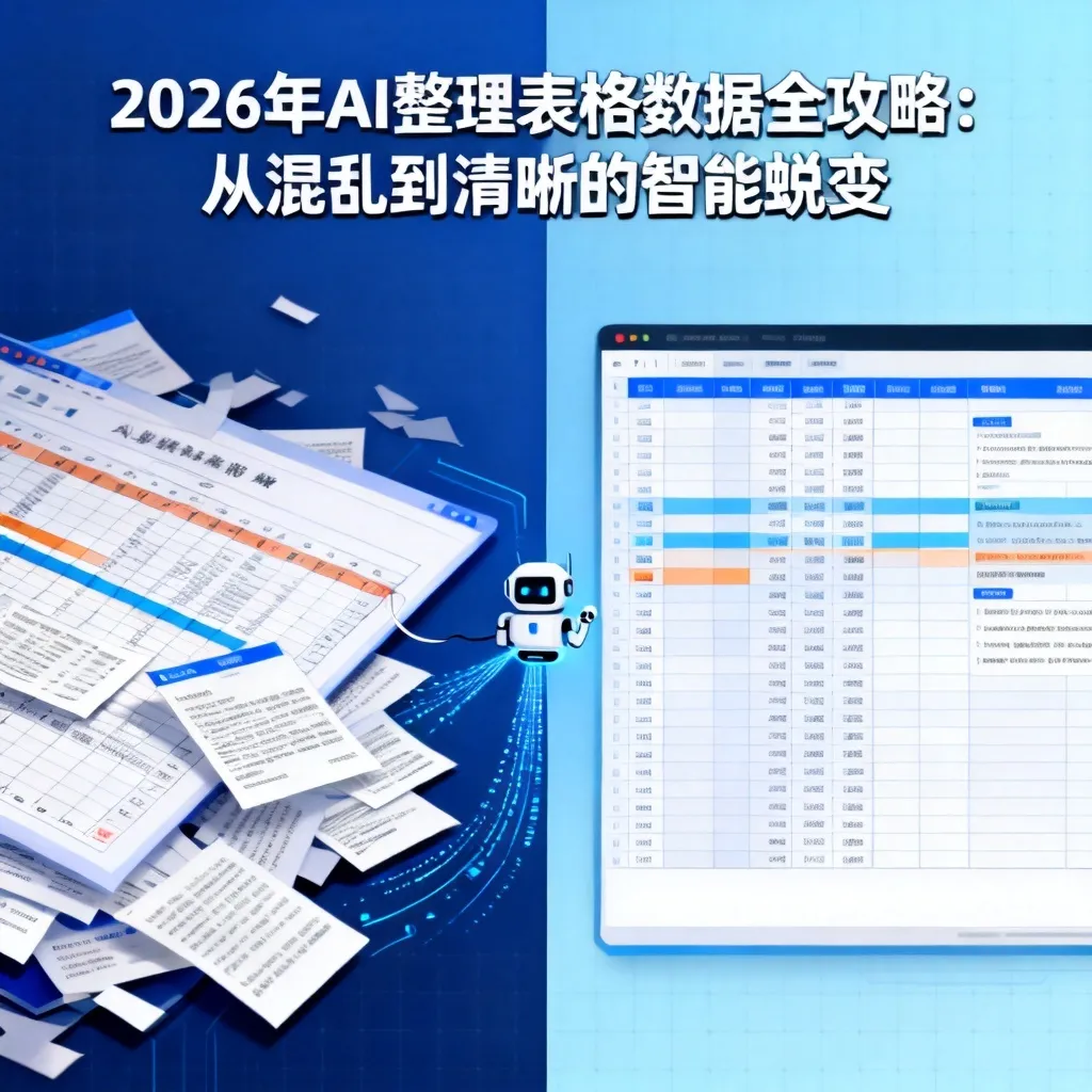 2026年AI整理表格数据全攻略:从混乱到清晰的智能蜕变配图2