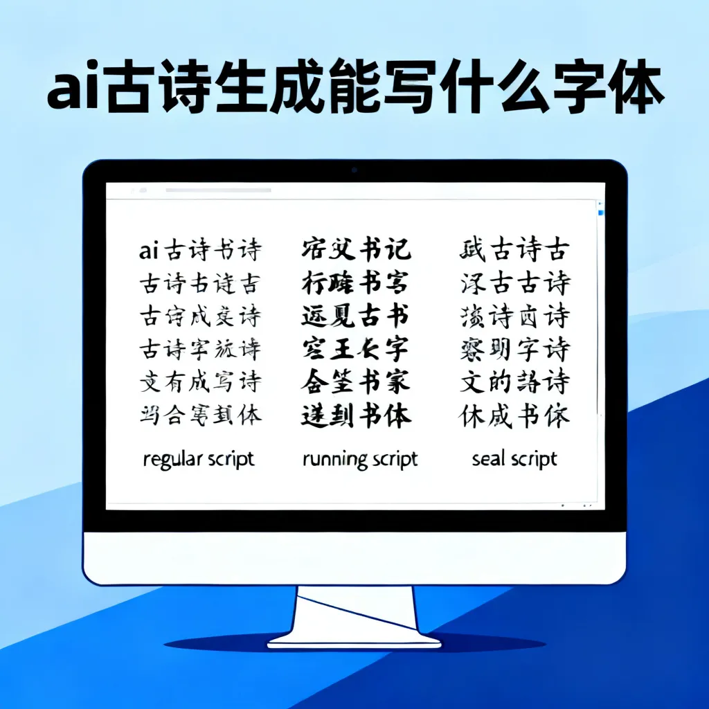 2026年AI古诗生成能写什么字体？从内容到书法风格的全解析