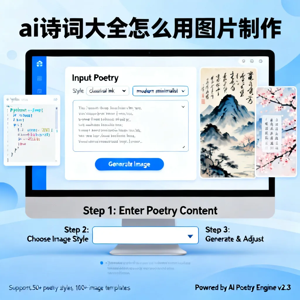 2026年AI诗词大全怎么用图片制作：从零到精通的全流程实战指南
