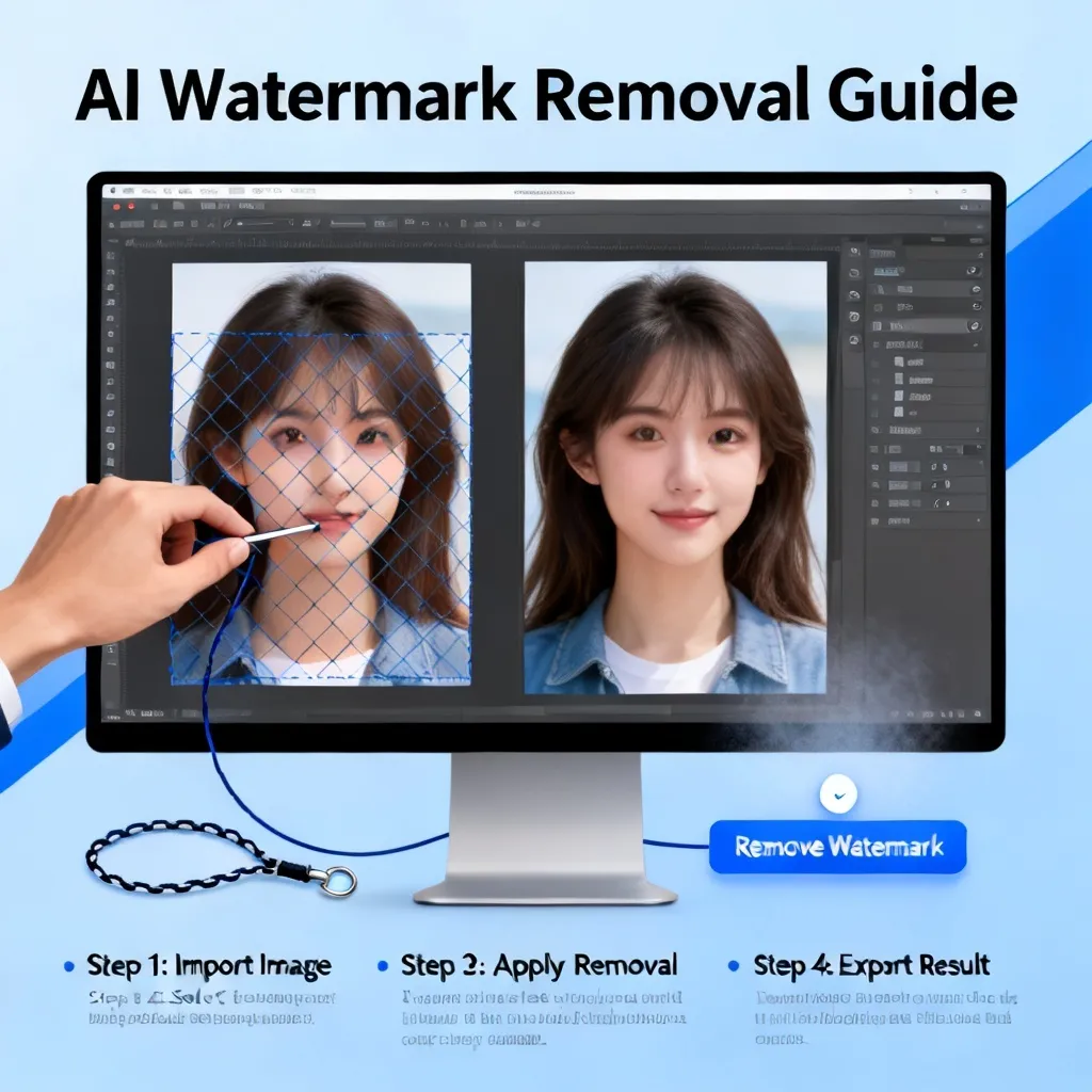 ai里面怎么去水印配图1
