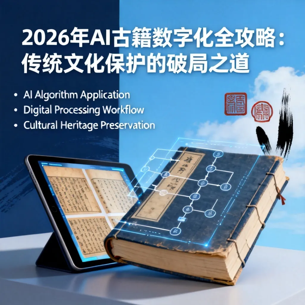 2026年AI古籍数字化全攻略:传统文化保护的破局之道配图1