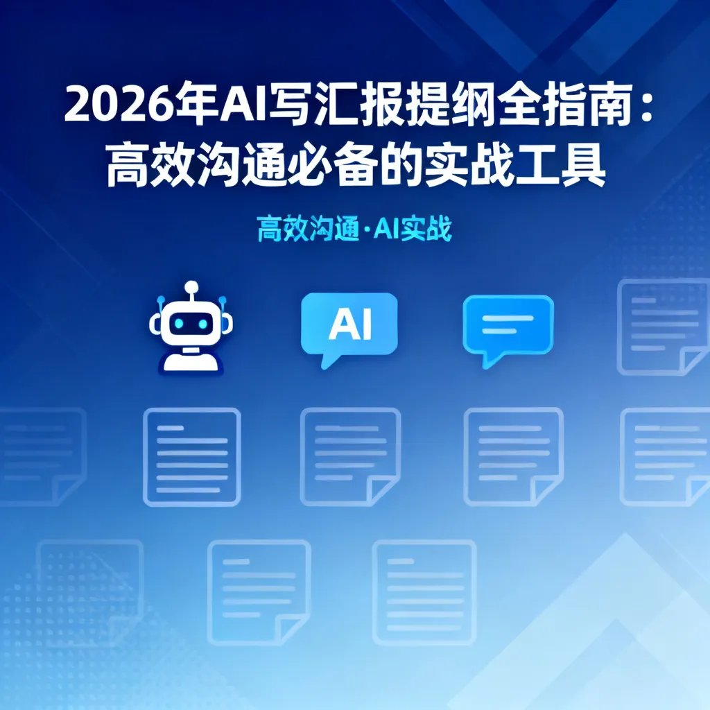 2026年AI写汇报提纲全指南:高效沟通必备的实战工具配图2