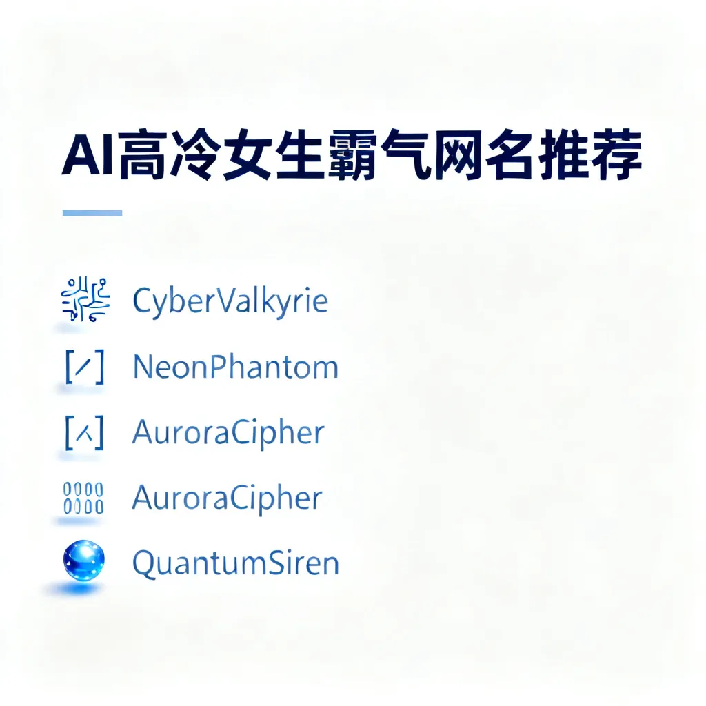 ai高冷网名哪个好用点女生霸气配图2