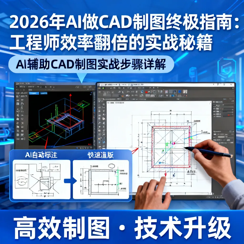 2026年AI做CAD制图终极指南：工程师效率翻倍的实战秘籍全解析