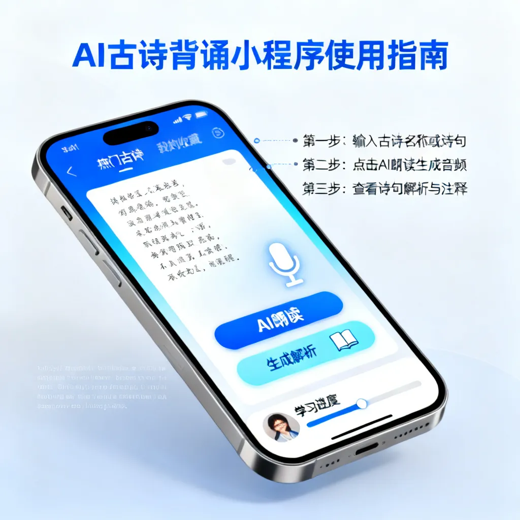 ai古诗背诵小程序怎么做配图1