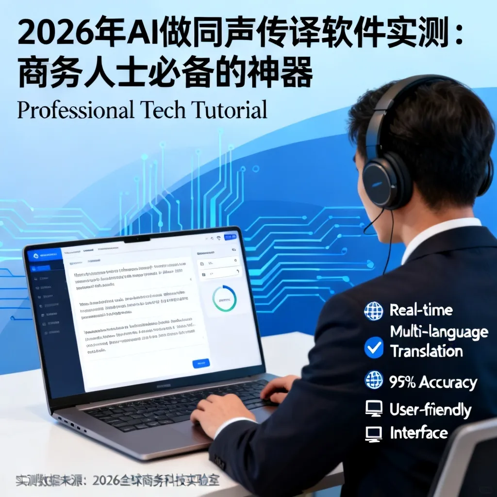 2026年AI做同声传译软件实测:商务人士必备的神器配图1