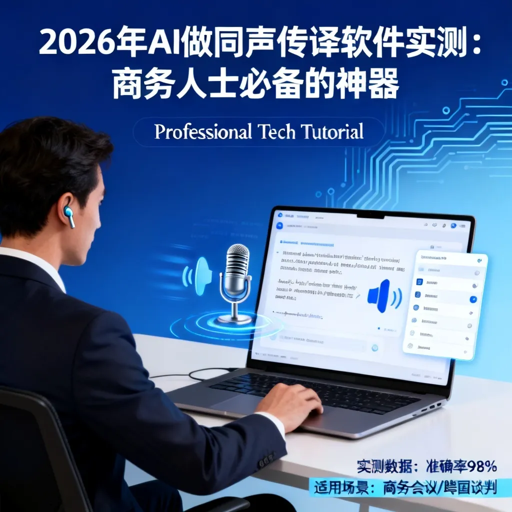 2026年AI做同声传译软件实测:商务人士必备的神器配图2