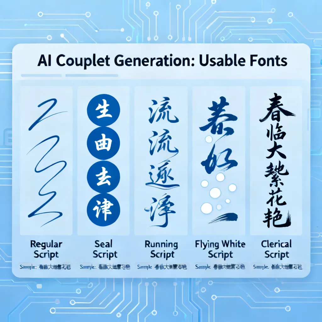 ai对联生成能写什么字体配图1