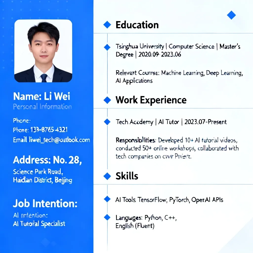 ai做简历配图1