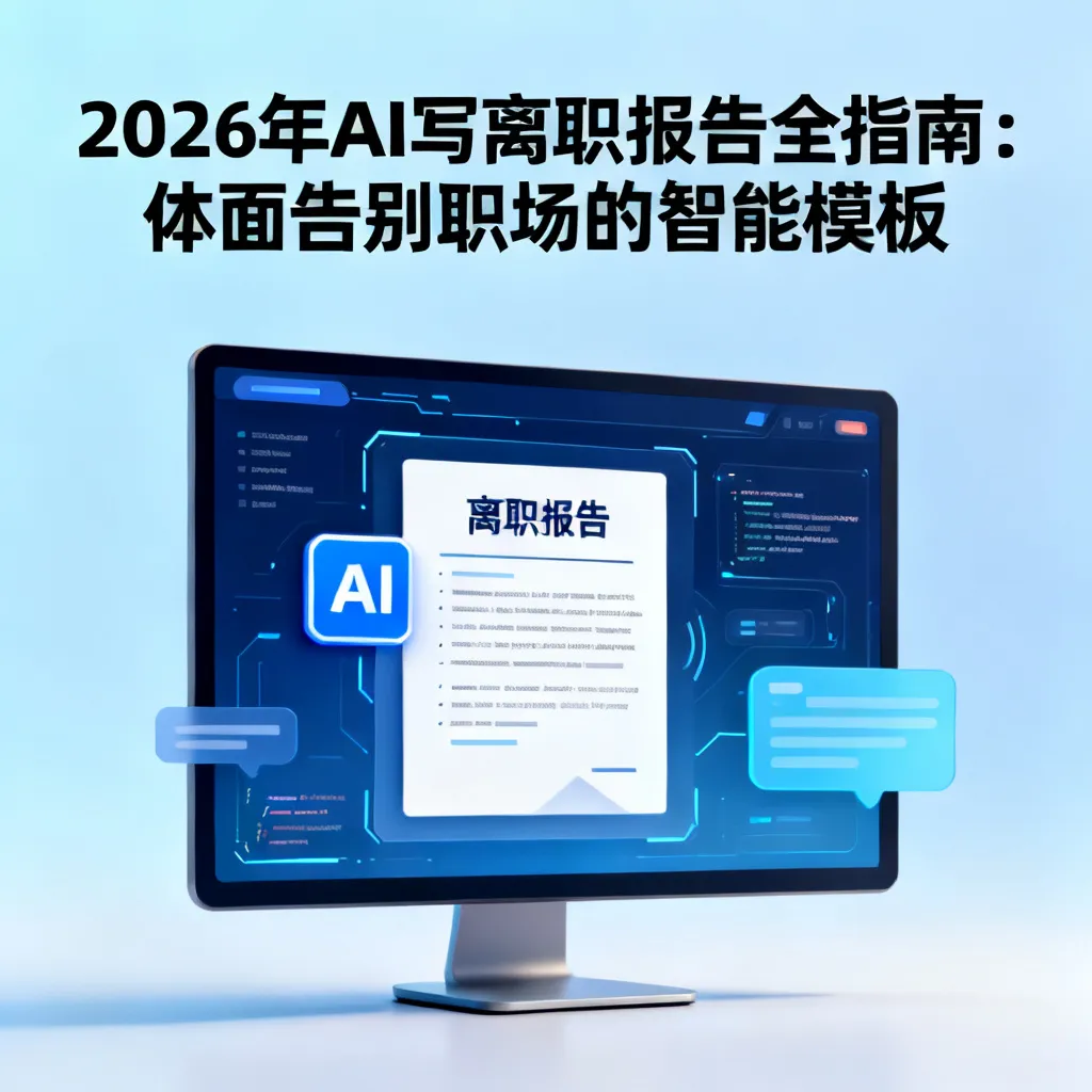 2026年AI写离职报告全指南:体面告别职场的智能模板配图1