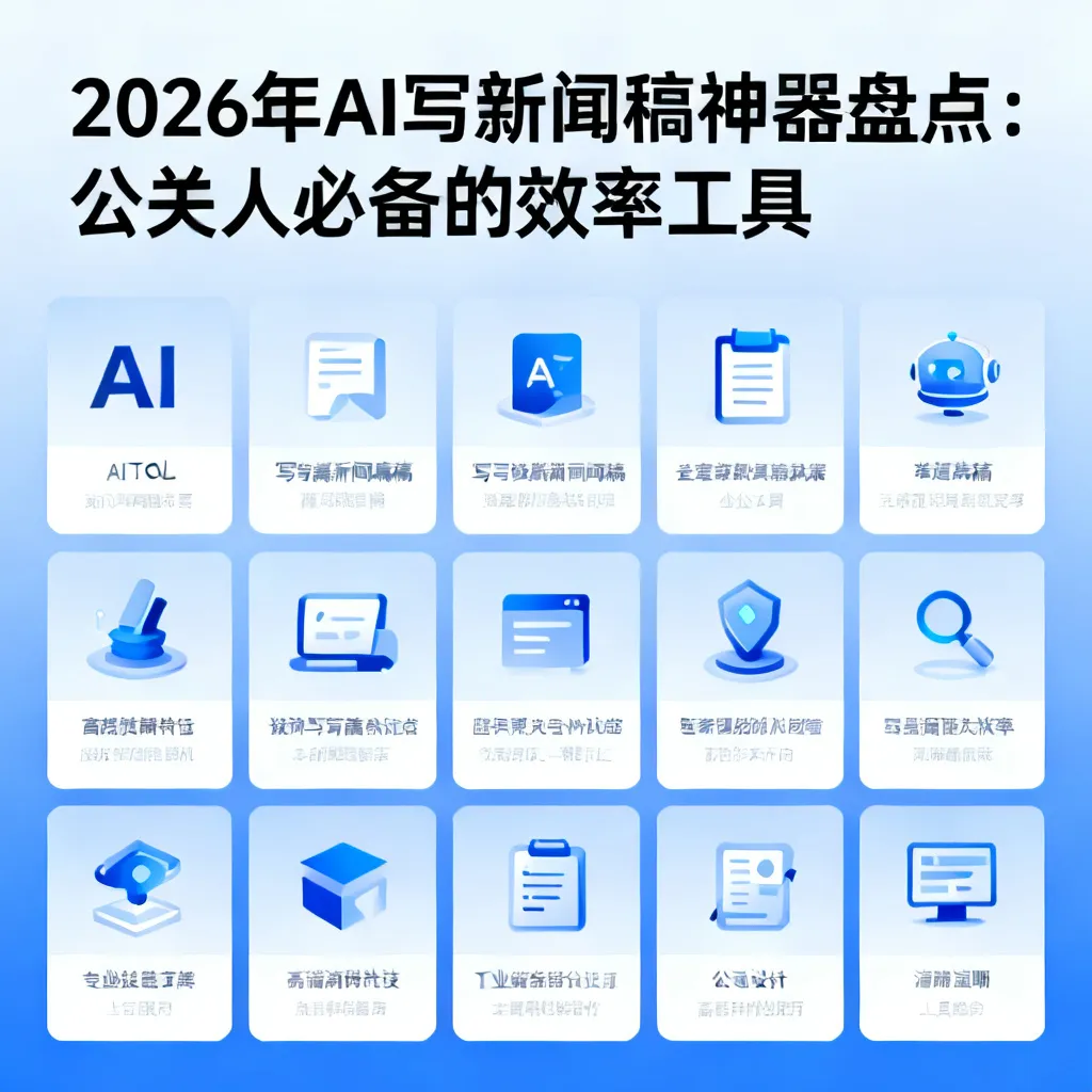2026年AI写新闻稿神器盘点：公关人必备的效率工具，告别熬夜写稿时代
