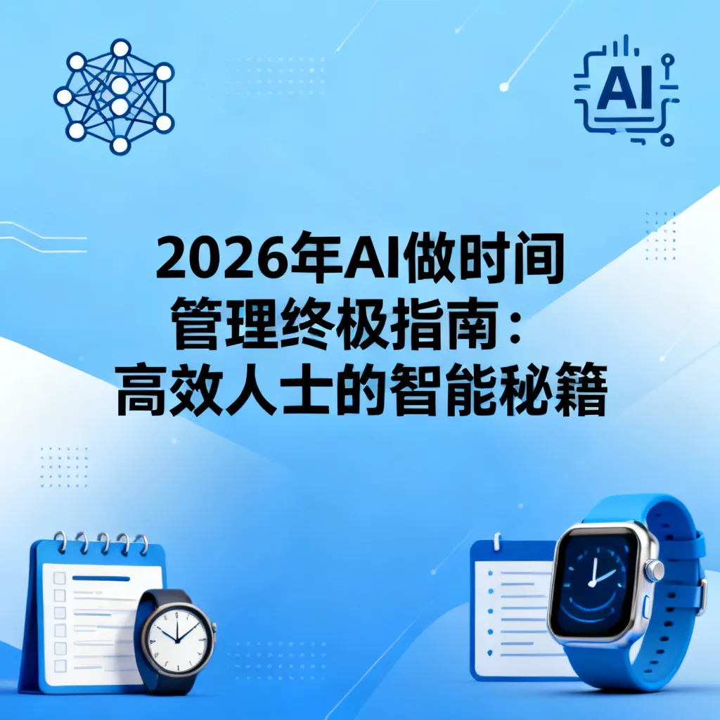 2026年AI做时间管理终极指南：高效人士的智能秘籍与效率革命