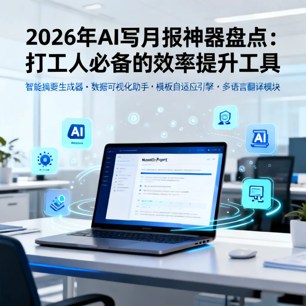 2026年AI写月报神器盘点:打工人必备的效率提升工具配图1