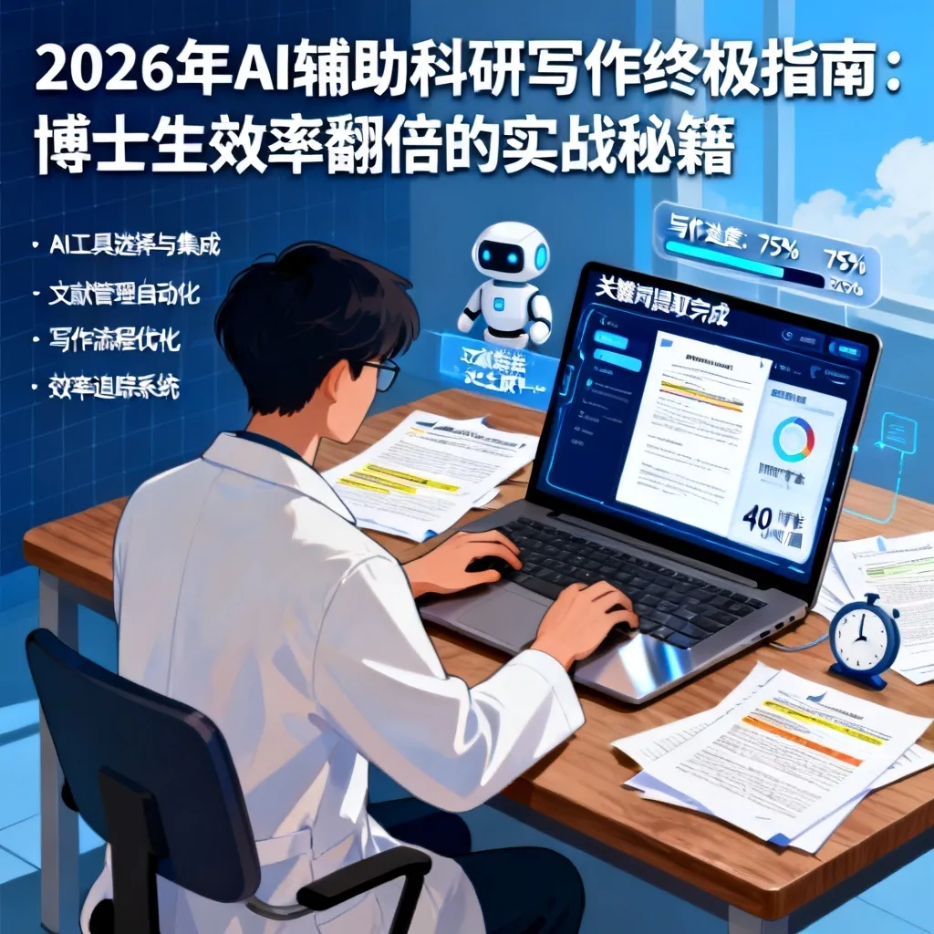 2026年AI辅助科研写作终极指南:博士生效率翻倍的实战秘籍配图1