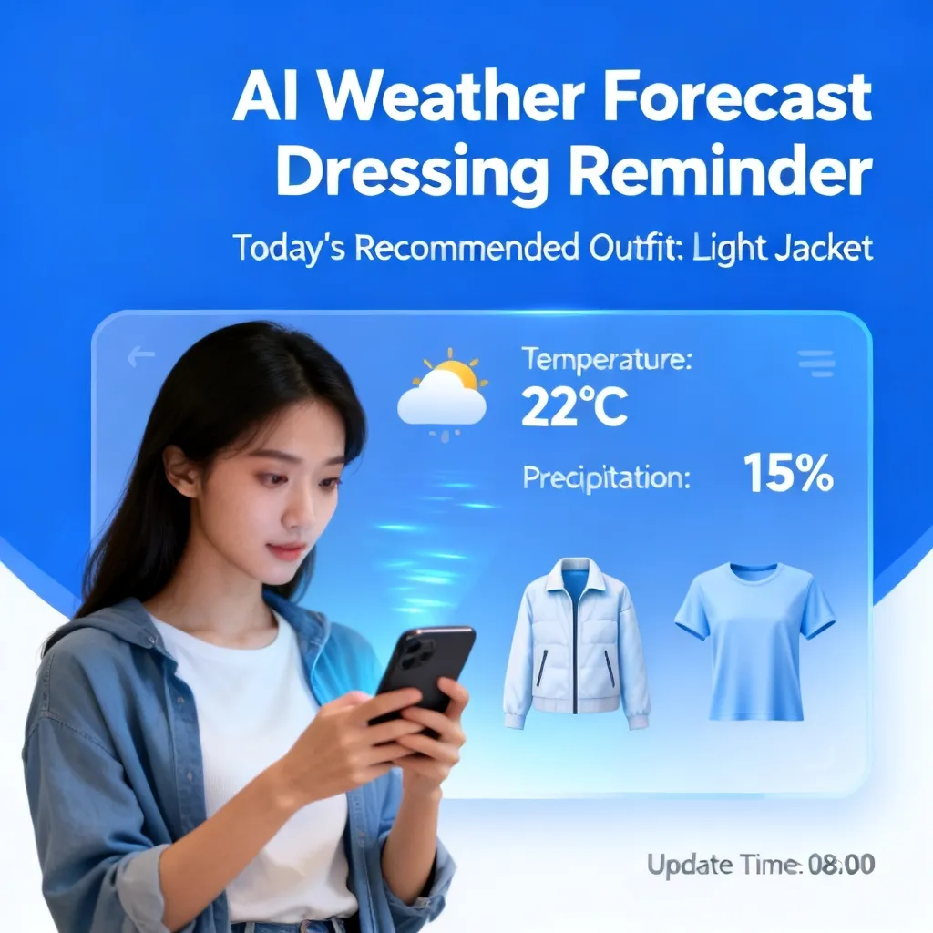 AI天气预报穿衣提醒配图2