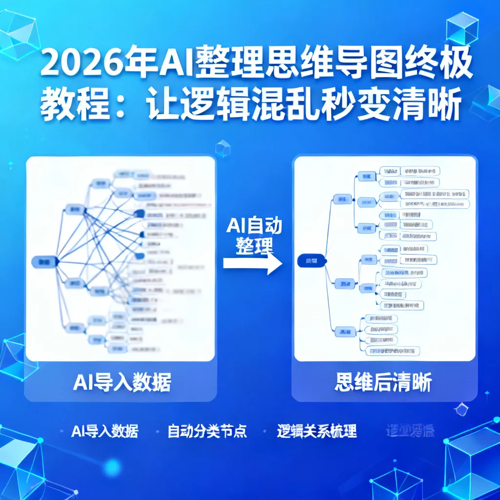 2026年AI整理思维导图终极教程:让逻辑混乱秒变清晰配图2