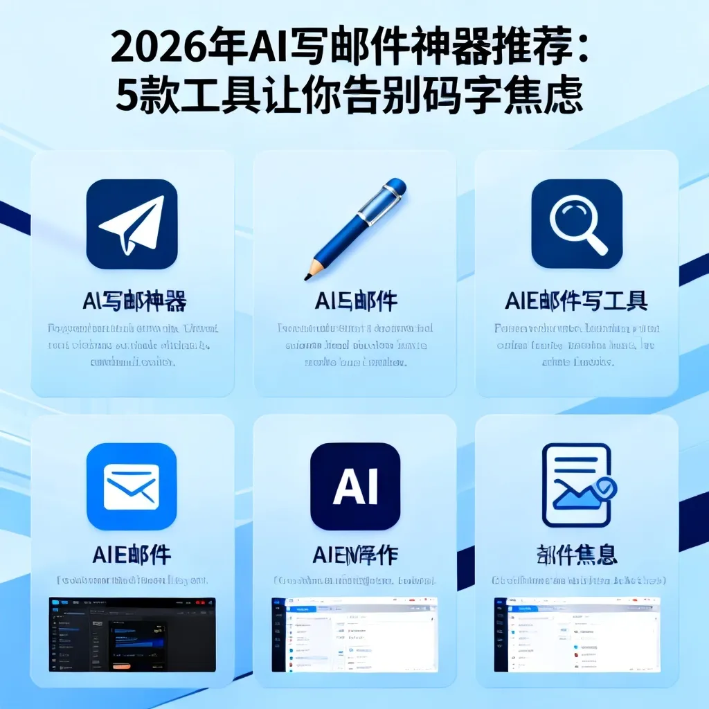 2026年AI写邮件神器推荐:5款工具让你告别码字焦虑配图1
