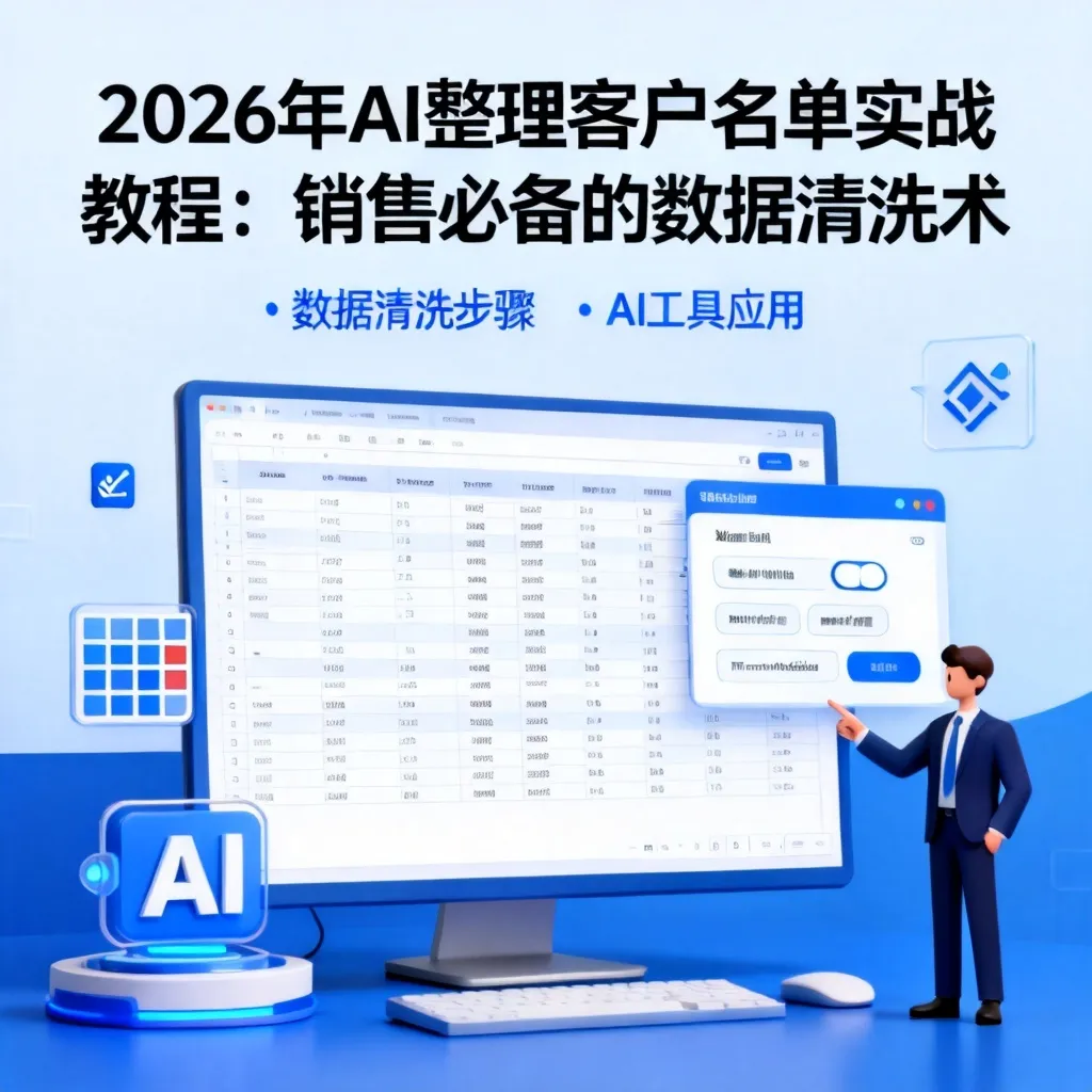 2026年AI整理客户名单实战教程：销售必备的数据清洗术配图2