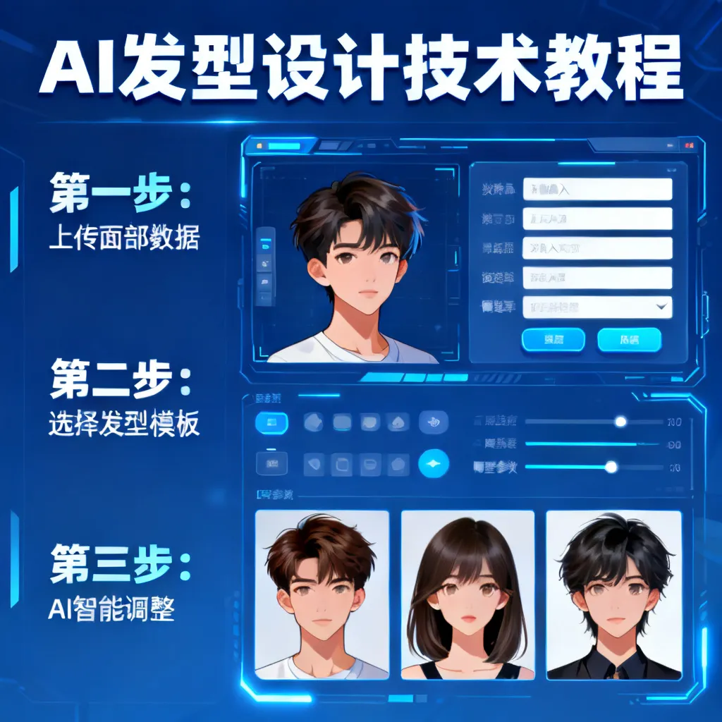 ai设计发型配图2