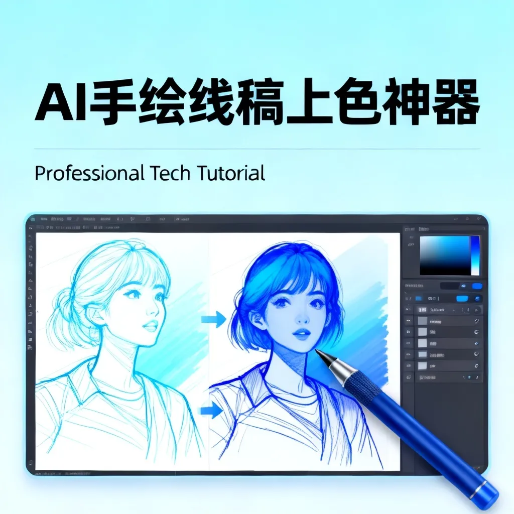 AI手绘线稿上色神器配图1