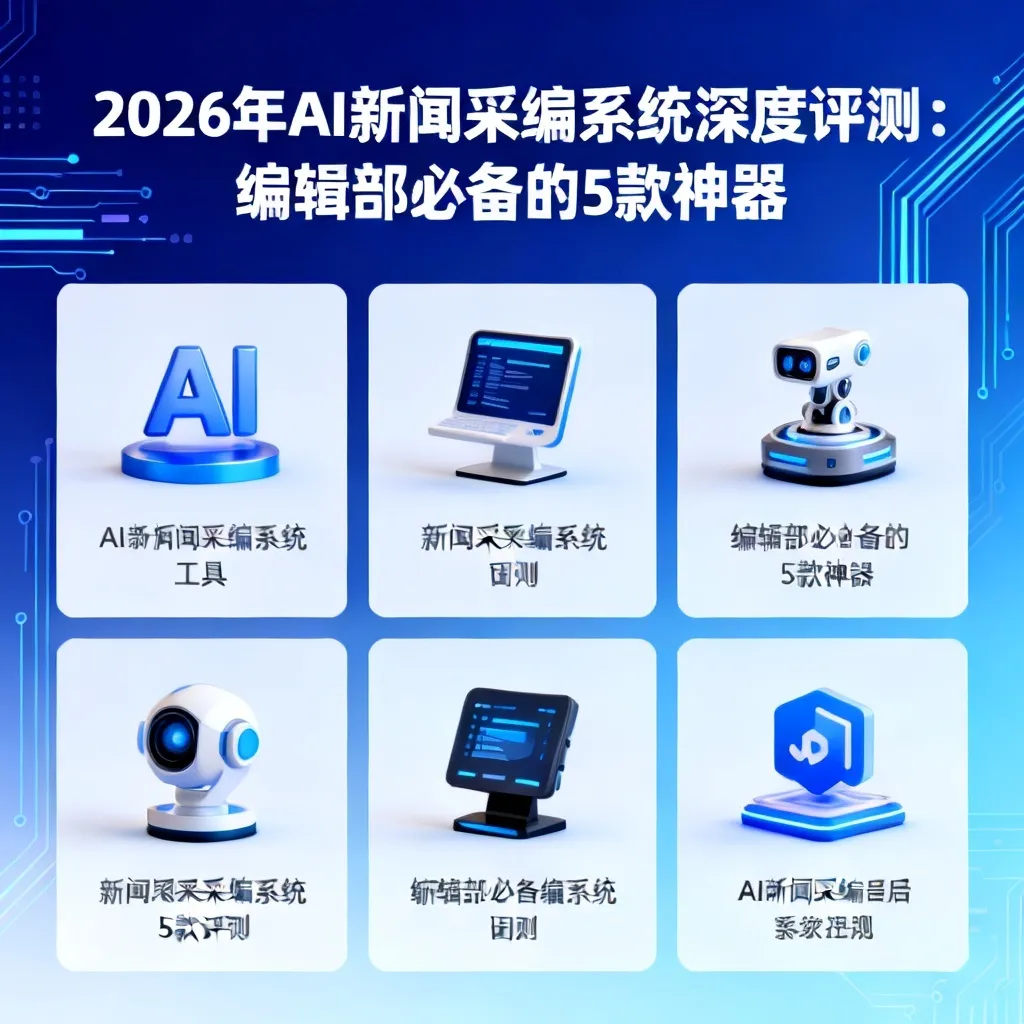 2026年AI新闻采编系统深度评测:编辑部必备的5款神器配图2