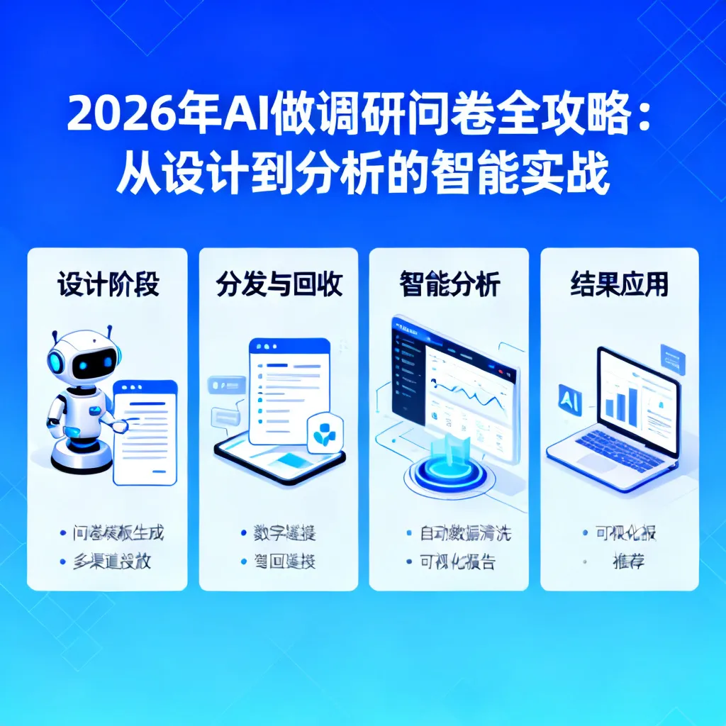 2026年AI做调研问卷全攻略:从设计到分析的智能实战配图1