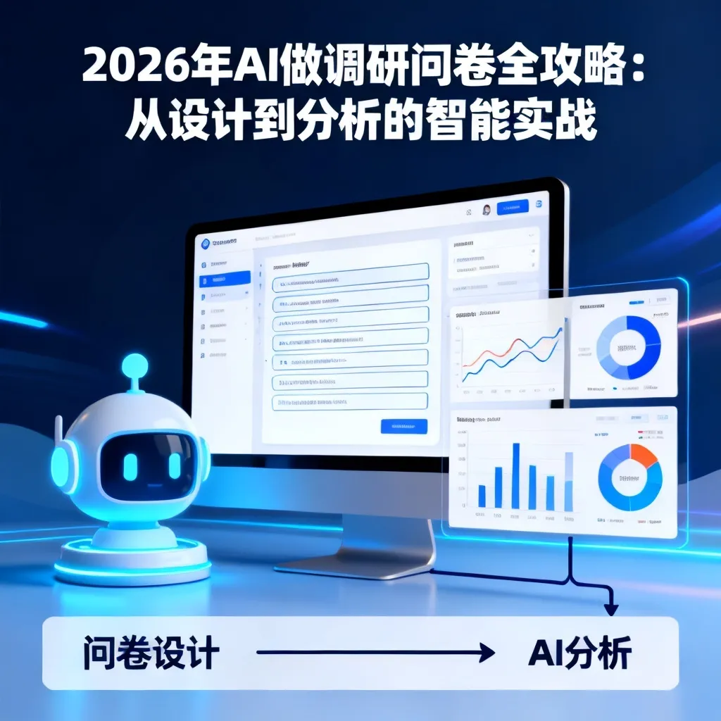 2026年AI做调研问卷全攻略:从设计到分析的智能实战配图2