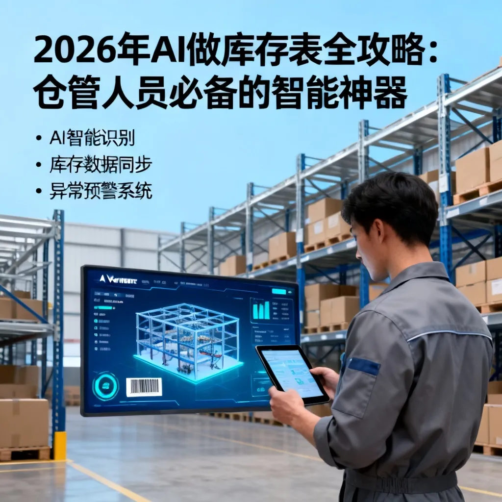 2026年AI做库存表全攻略:仓管人员必备的智能神器配图2