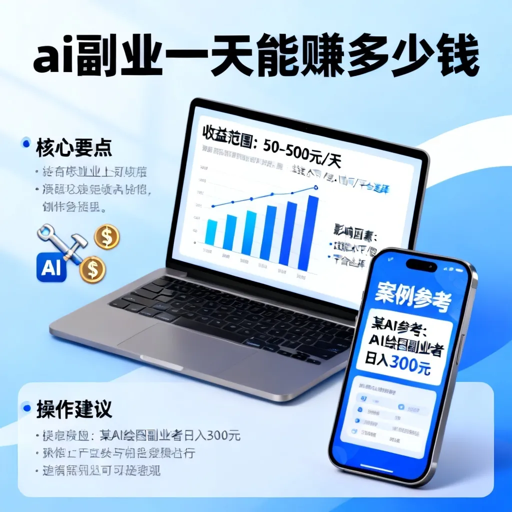 ai副业一天能赚多少钱配图2
