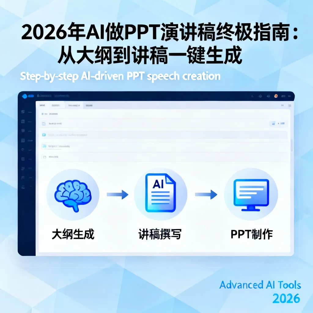 2026年AI做PPT演讲稿终极指南:从大纲到讲稿一键生成配图1