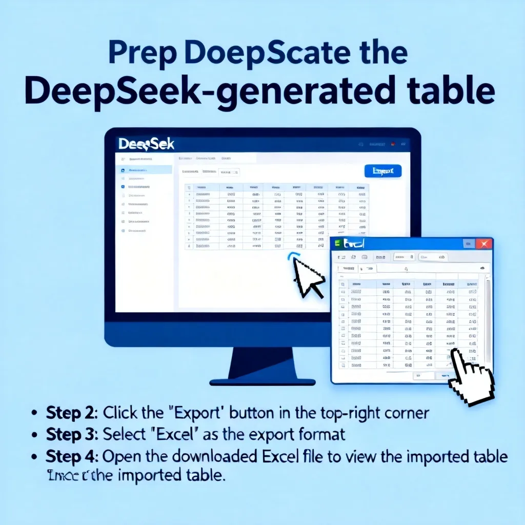 deepseek生成的表格怎么导到excel配图2