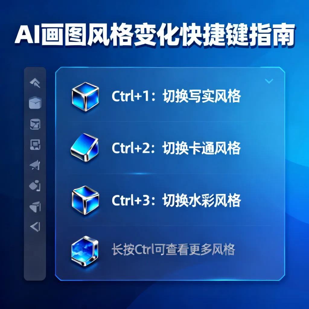 2026年AI画图风格控制全攻略：快捷键操作与实战技巧