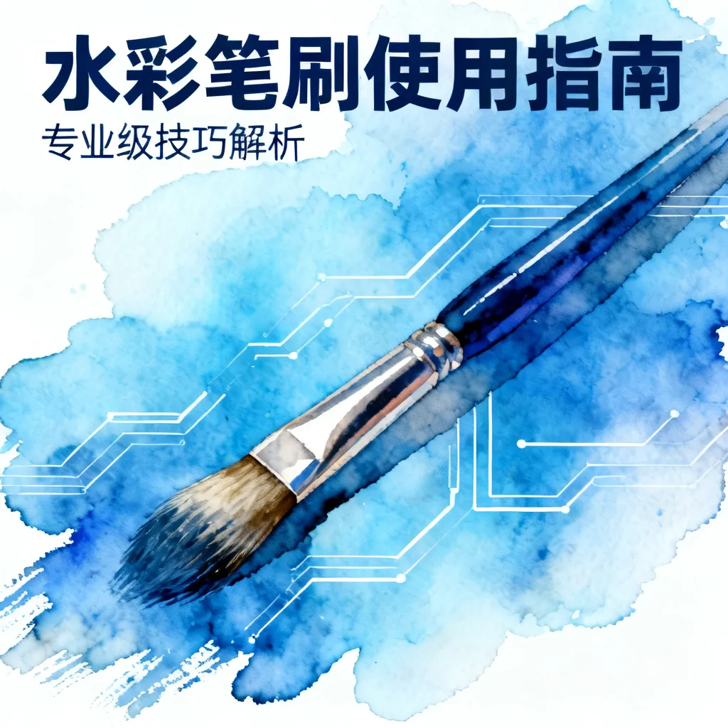 ai画出水彩效果笔刷配图1